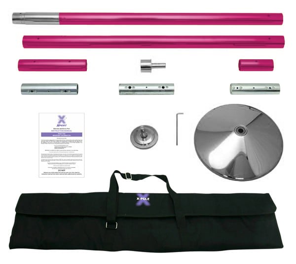 Pink Or Black Powder Coated X Pole XPert Dance Pole Kit The Pole