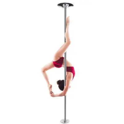 pole dancer in red on pfd pro quality fitness stripper dance pole chrome spinning portable removable static 45mm home kit