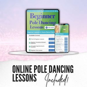 pole fitness dancing lessons onine for beginners included in home dance kit
