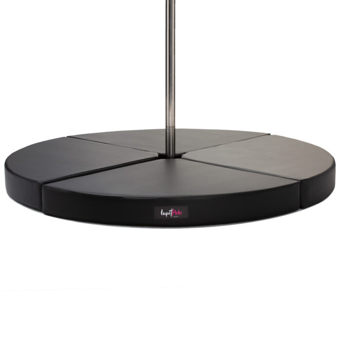 Lupit black round pole dance crash mat pad dancing fitness gymnastics aerial