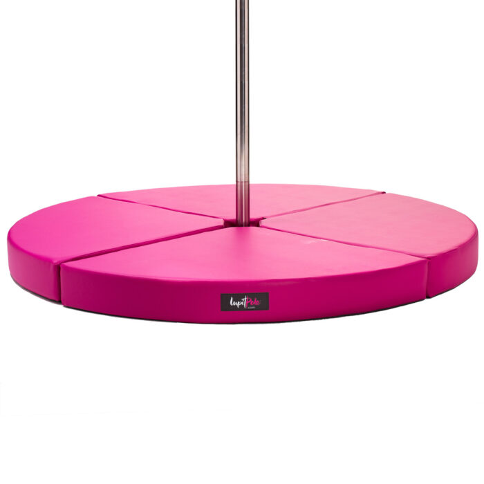 Lupit pink round pole dance crash mat pad dancing fitness gymnastics aerial