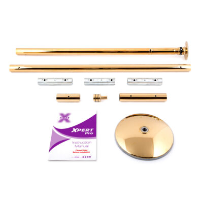 X-Pole XPert Pro PX model titanium gold dance stripper pole kit portable spinning static home