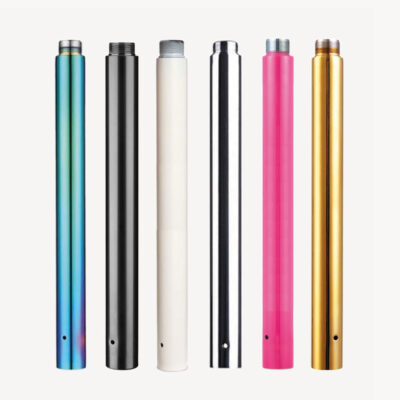 PFD solid joint black extension, gold, pink, chrome, black and white powder coated extensions also the rainbow extension 500mm