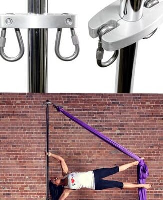 silks attachment carabiner for silks fabric