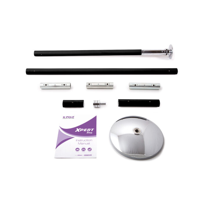 X-Pole XPert Pro PX model black powder coated dance stripper pole kit portable spinning static home
