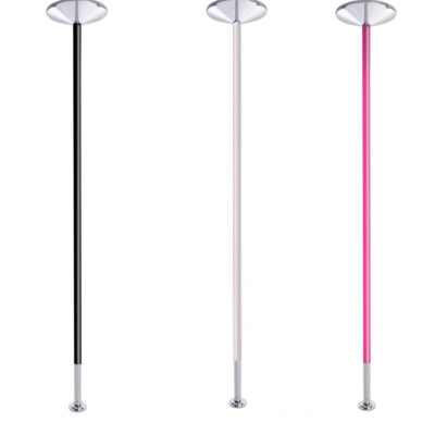 X Pole dancing poles in chrome black white and pink powder coated colors for sale