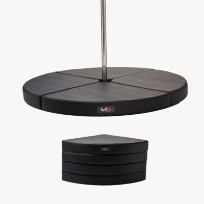 Lupit Premium around black foldable portable handles pole dance crash mat pad dancing gymnastics aerial fitness