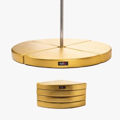 Lupit Gold Metallic Premium foldable portable round pole dance crash mat pad dancing fitness aerial