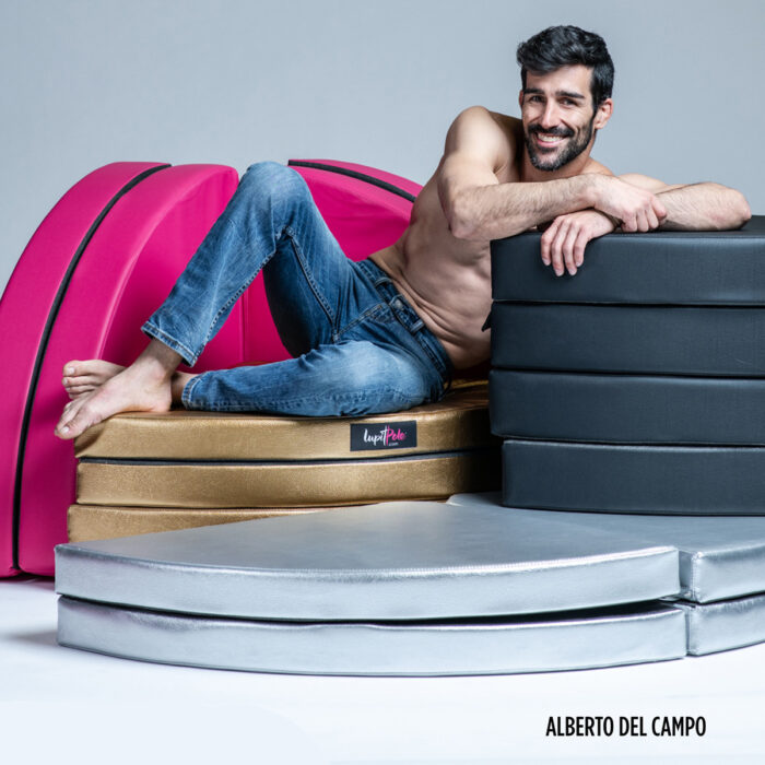 Lupit premium round pole dancing crash mats pad alberto del campo dance champion
