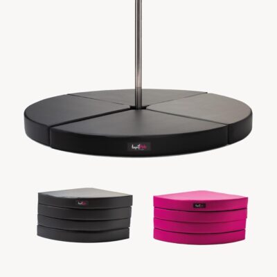 round pole dance crash mat pad dancing Lupit red black pink fitness gymnastics aerial - 3