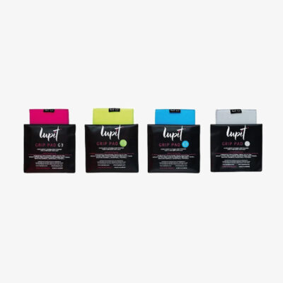 Lupit dance pole grip aid pad and cleaner pink green blue grey