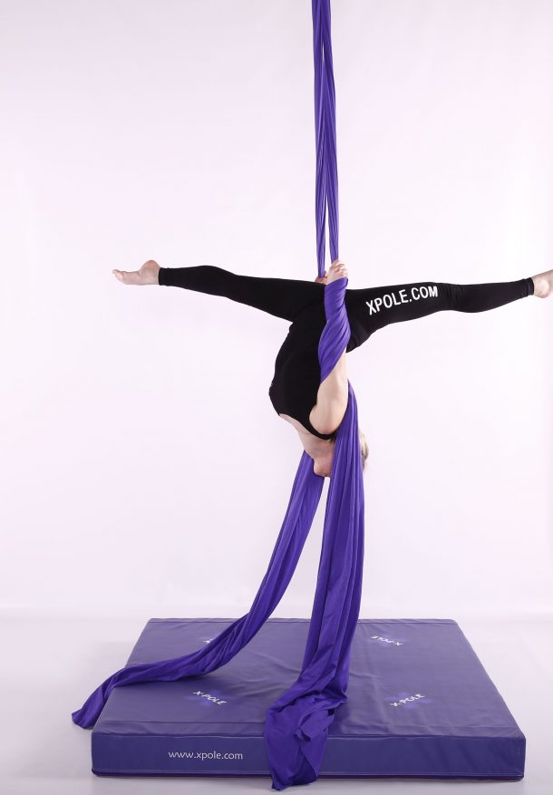 Purple Aerial Silks by X pole Pole Fitness Dancing Shop