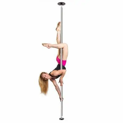 lupit classic diamond stainless steel chrome spinning portable dance pole