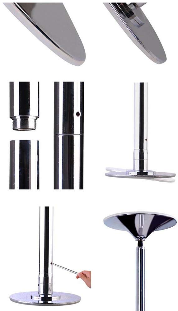 Chrome Portable Removable Dance Pole Home Kit Video Lessons Pole