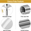 feature of the yah pole dancing pole stripper pole for home spinning static rubber silicone adjustable height