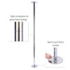 chrome 45mm adjustable spinning removable pole dancing pole kit for stripper dance fitness home use base dome close up
