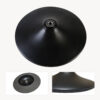 black pole dancing pole dome with TPE padding to protect the ceiling.