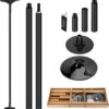 black pole dancing pole for home studio fitness stripper 45mm dance friction fit with dome kit
