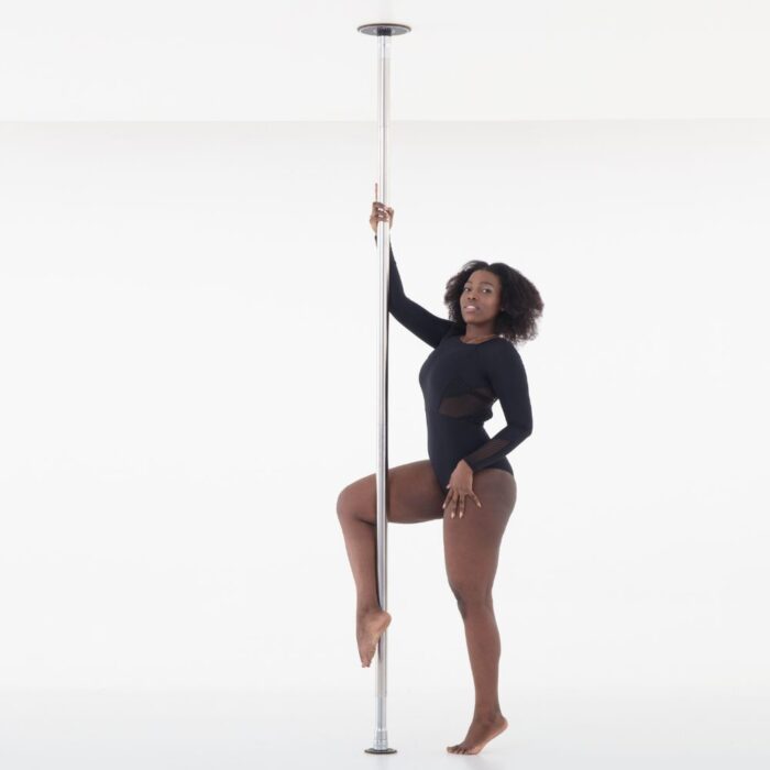 lupit classic diamond stainless steel chrome spinning portable dance pole base