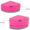 2 pink pole mats for pole dancing