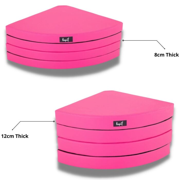 2 pink pole mats for pole dancing