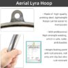 Prior Certified safe dance pole hoop construction