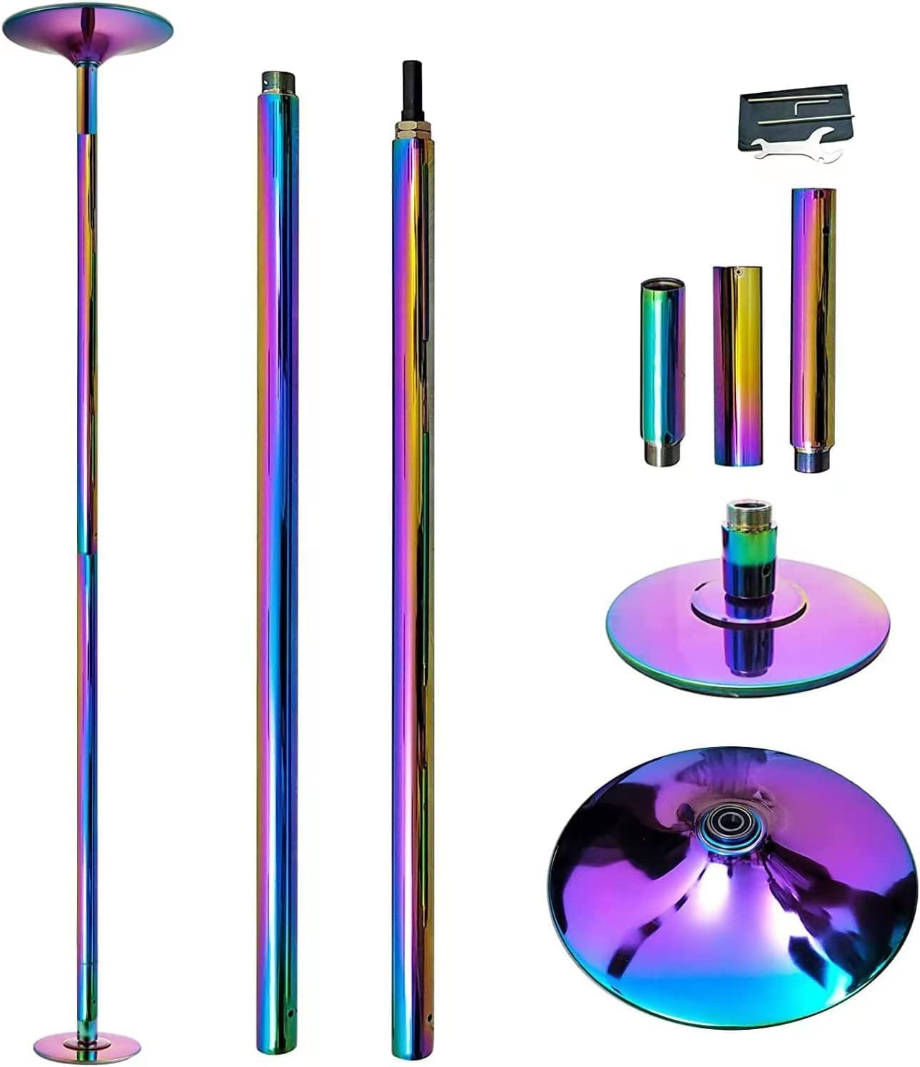 Colorful Pro Quality Dance Pole Kit