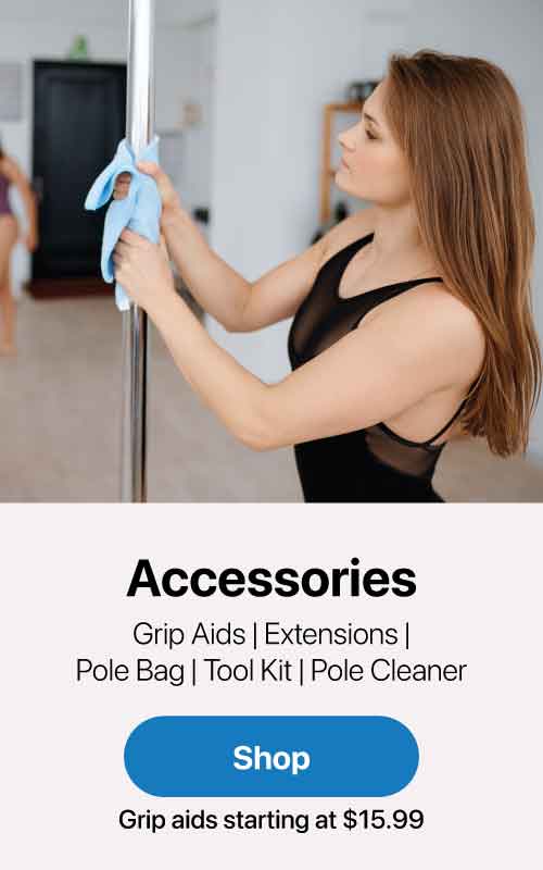 pole dance accessories for sale like grip aids, cleaners, part etc.