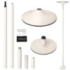 White powder coated pole dancing pole for sale 45mm