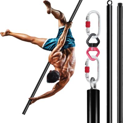 black hanging fly pole dancing pole for home studio fitness with rigging kit
