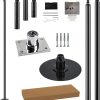 black permanent spinning static pole dancing pole removable stripper club fitness dance use