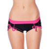 dragonfly pole fitness stripper shorts pink black dancer red