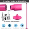 pink anti rust durable sturdy permanent spinning static pole dancing pole removable stripper club fitness dance use