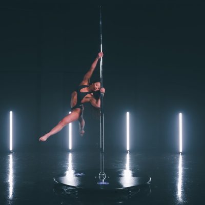 Lisette-X-Stage-Pro pole dancing fitness stage freestanding with platform base